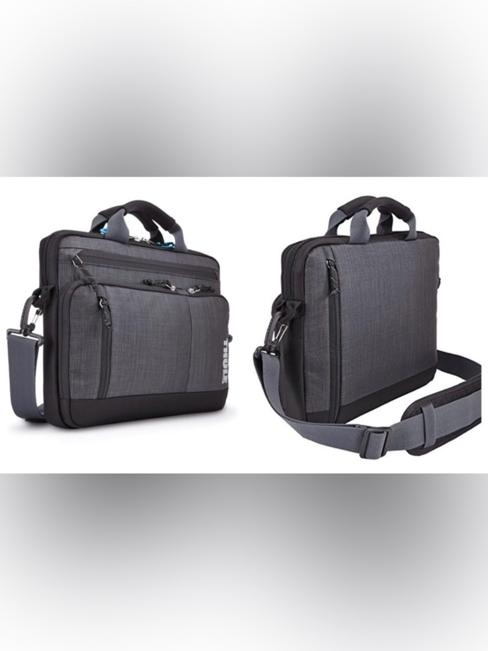 Thule Sweden TSDA-113 Straven 13 Inch Laptop Macbook Deluxe Bag Black Gray Used
